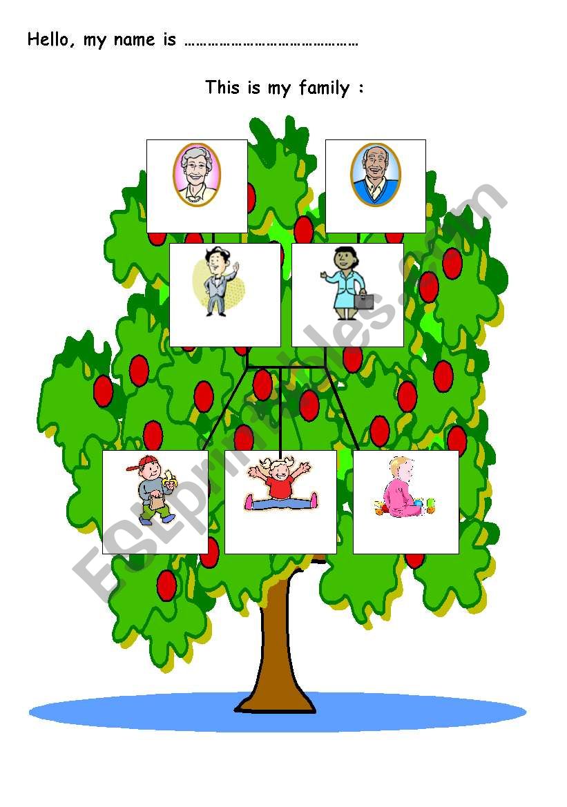 FAMILY TREE worksheet