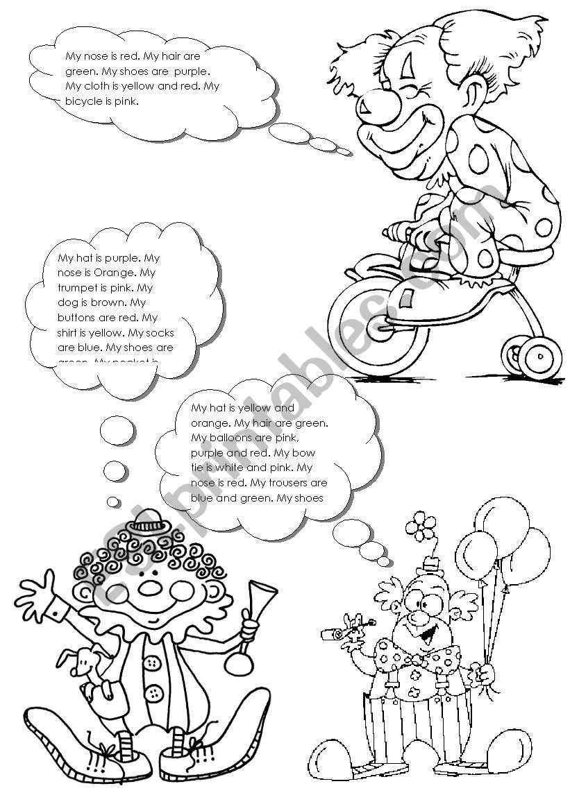 Colouring page worksheet