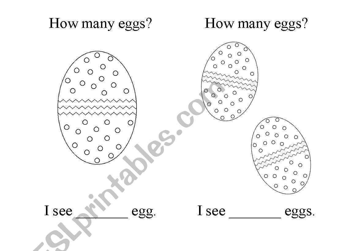 Easter Egg Booklet worksheet