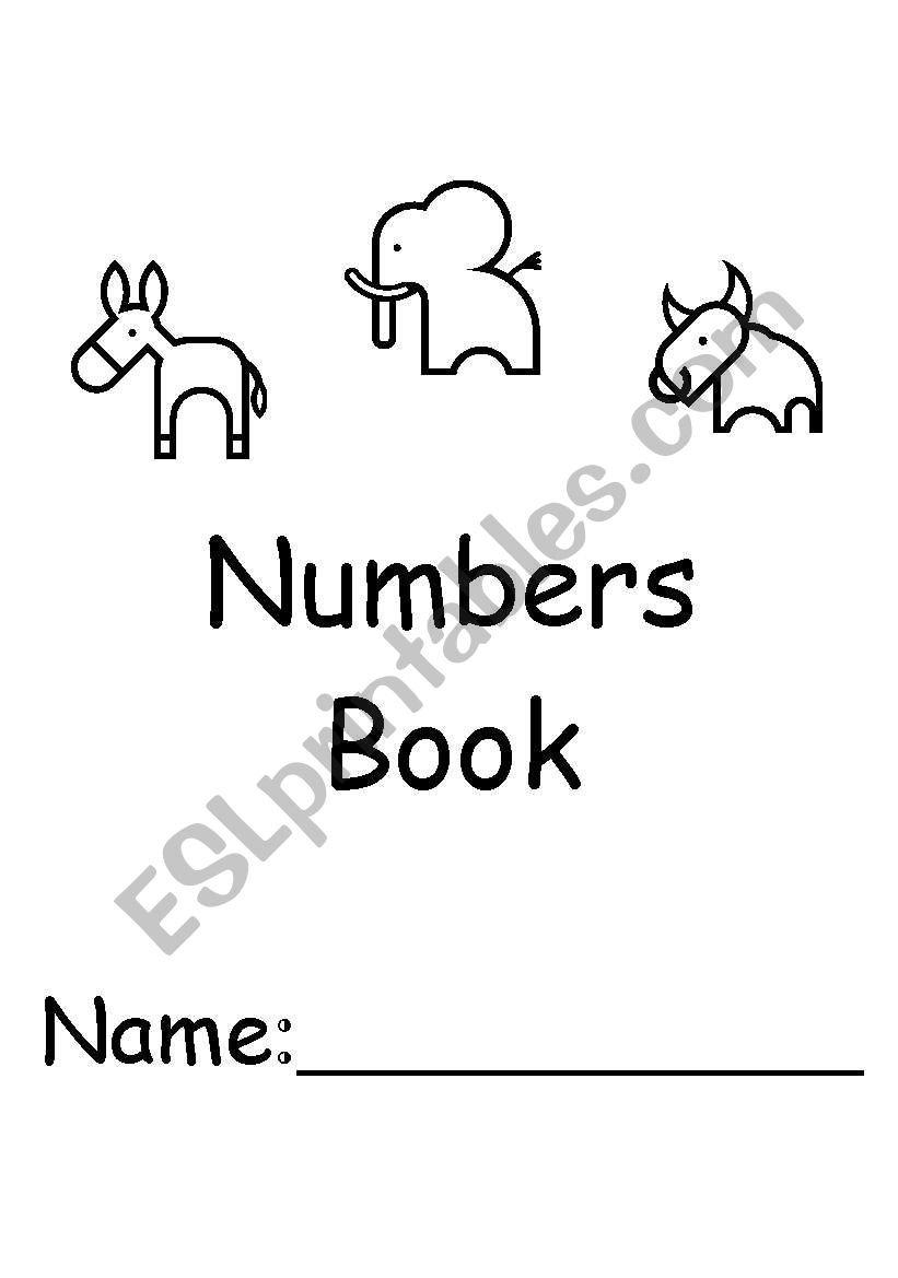 Number booklet worksheet