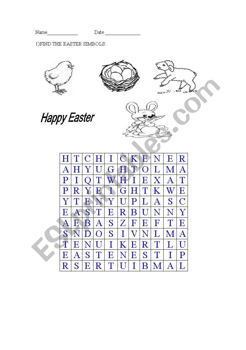 Easter. worksheet