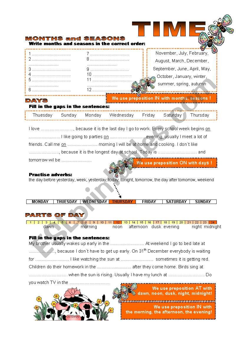 Time worksheet