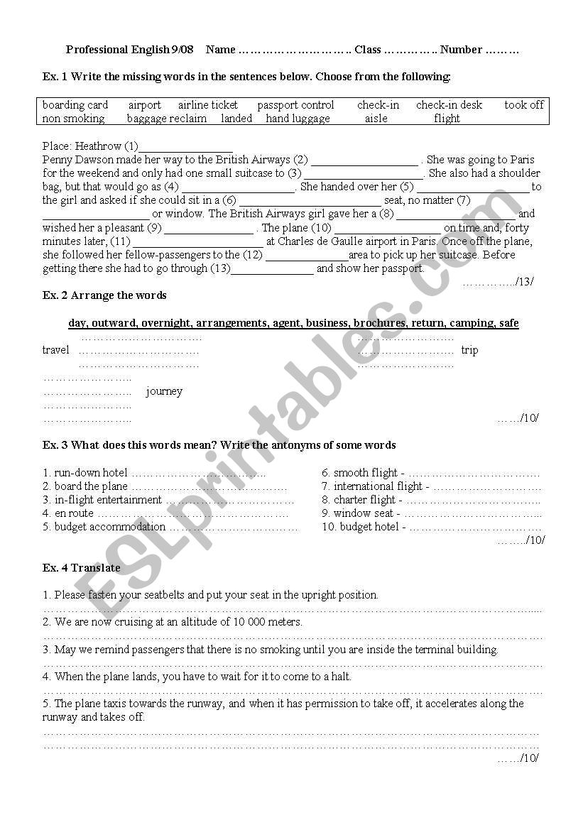 Test worksheet