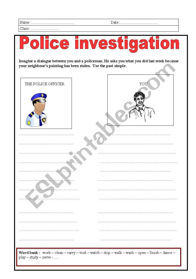 interaction - Police investigation
