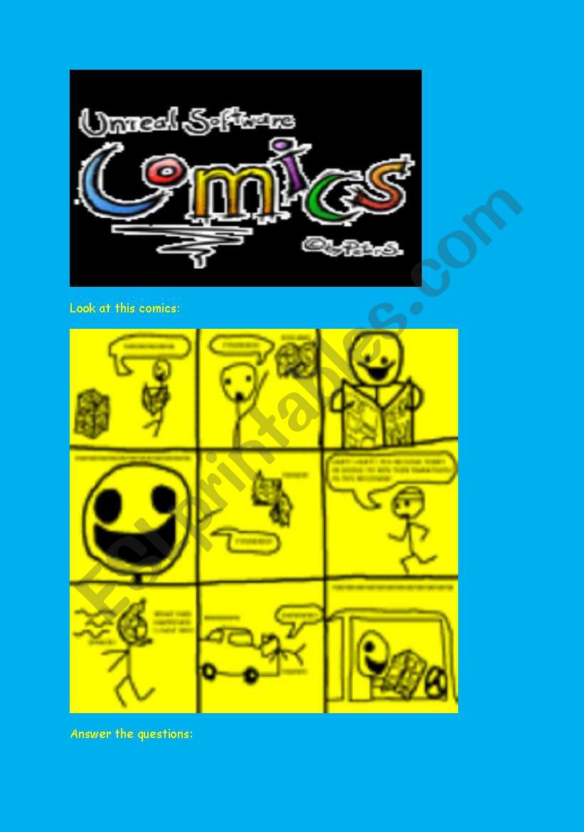 Make a comics worksheet