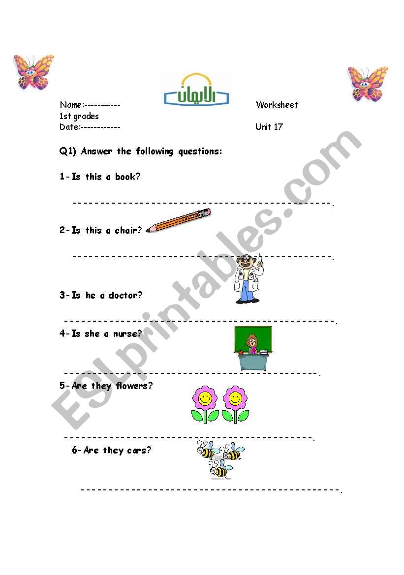 yes-no questions worksheet