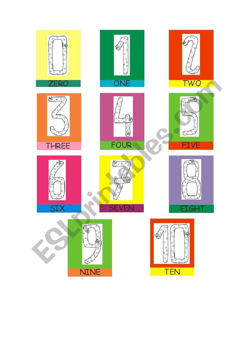 NUMBERS worksheet