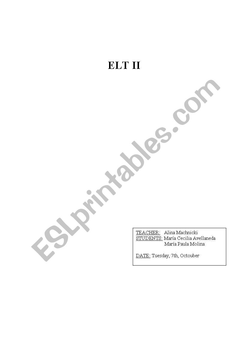 ESP COURSE-ORAL PRACTICE worksheet