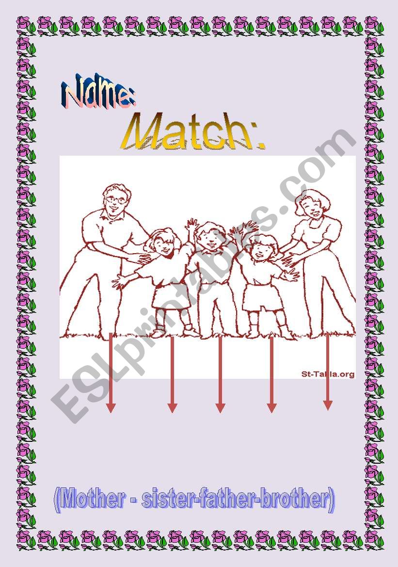 my family worksheet