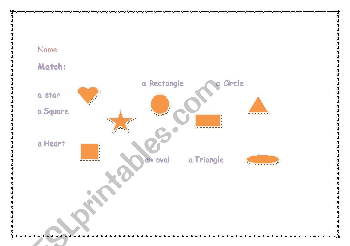 shapes worksheet