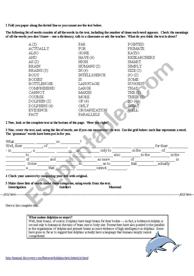 newspaper cloze worksheet