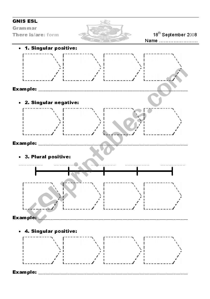 there is/are  worksheet