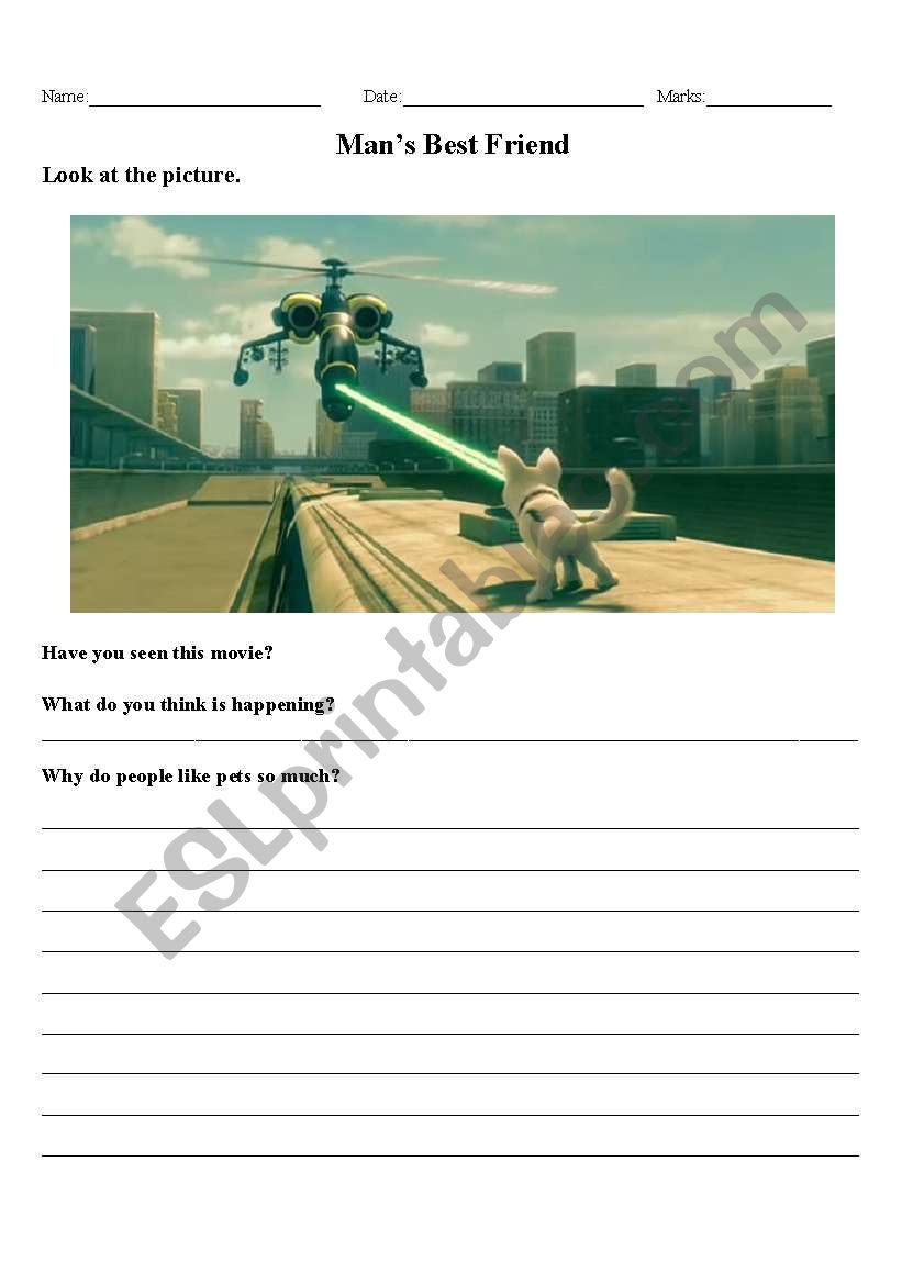 Writing Prompt worksheet