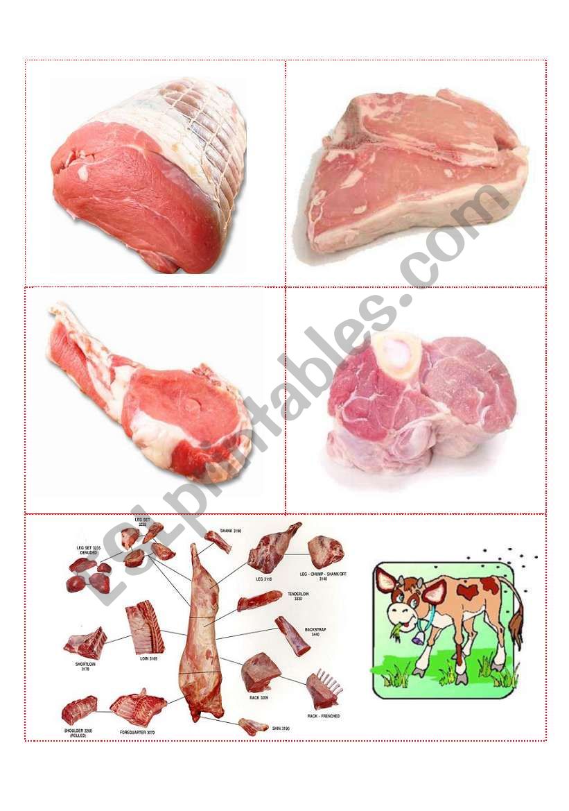 MEAT (1/2) worksheet