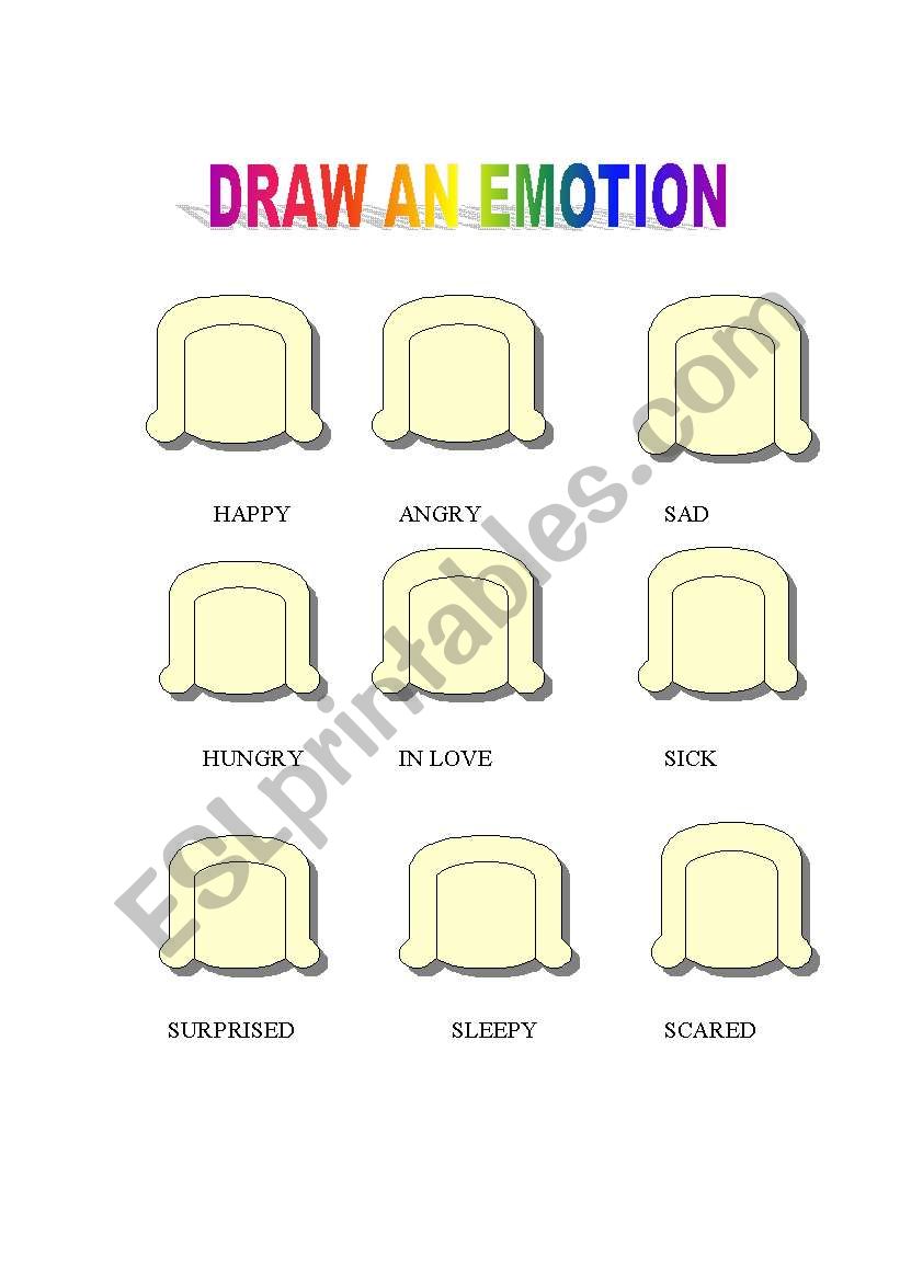 emotion WORKSHEET worksheet