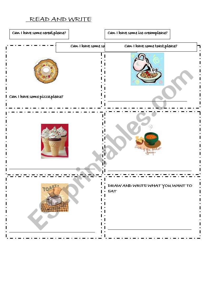 foods fun activity for young learners