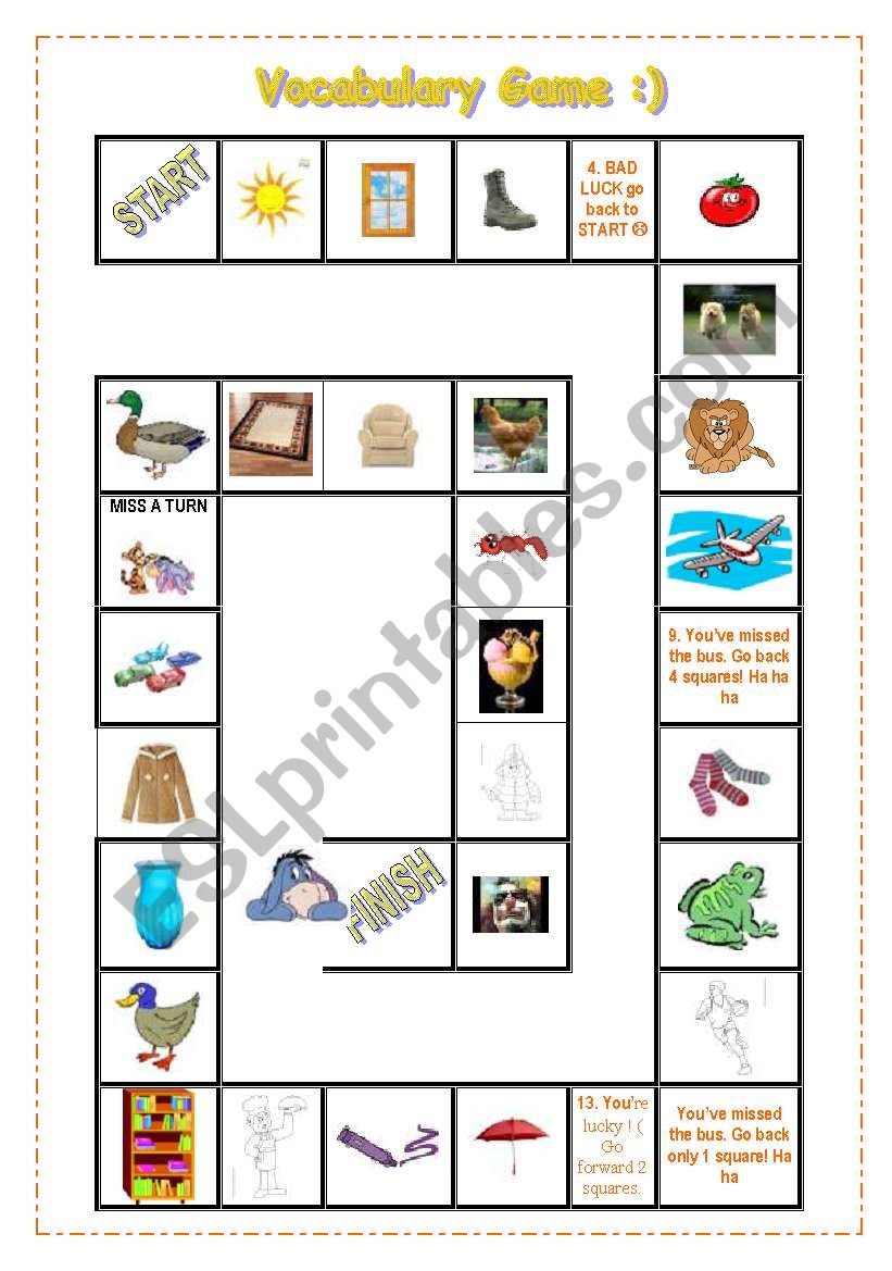 YUPPiiii BOARD GAME :) PRACTISING BASIC VOCABULARY :) HAVING FUN AND EXERCISING BASIC VOCABULARY  :)