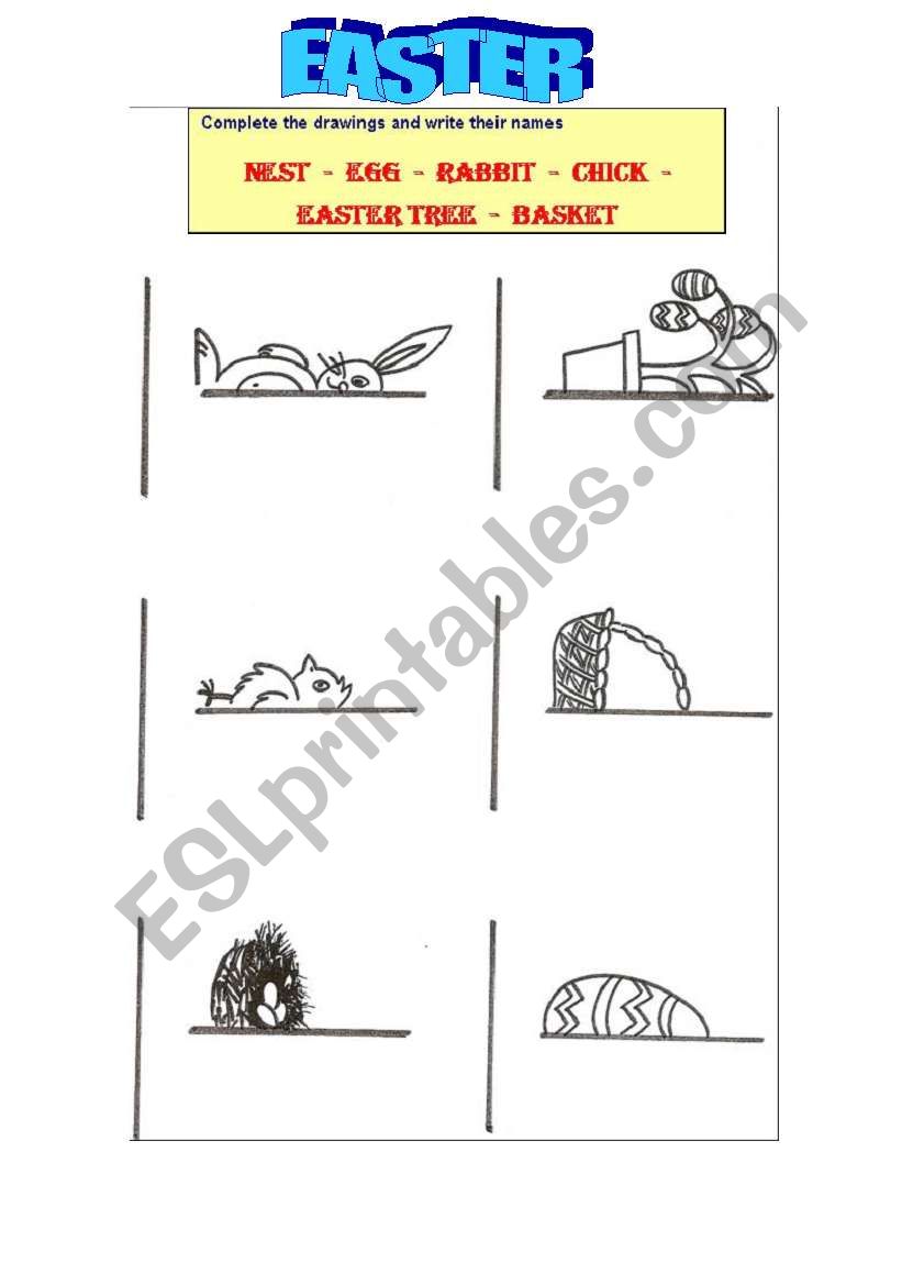 HAPPY EASTER worksheet