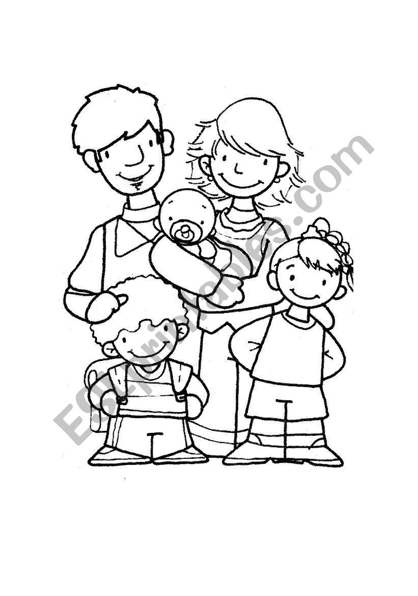 Family members worksheet