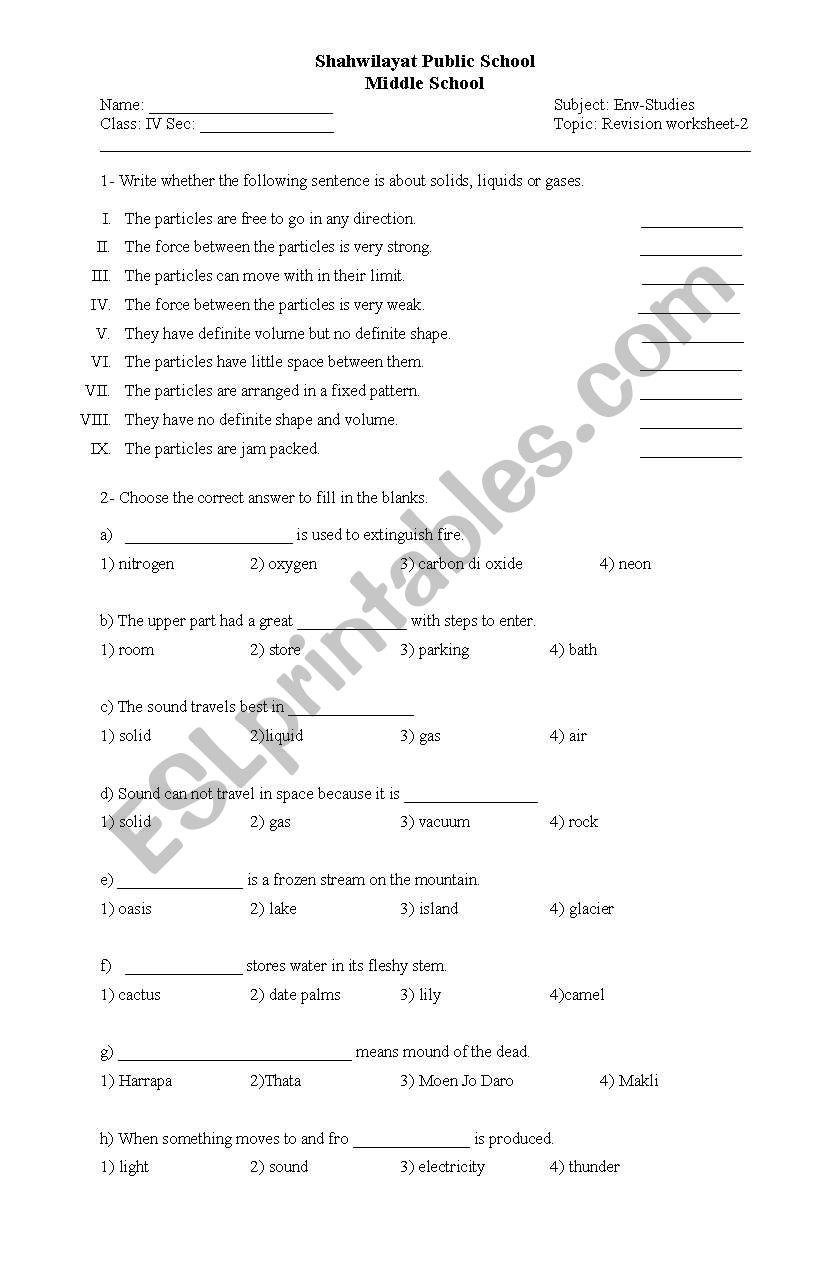  science and social studies worksheet