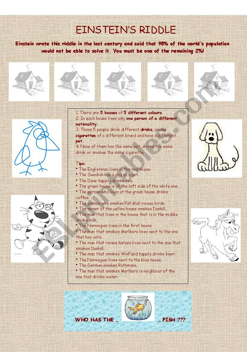 Brain Teaser worksheet