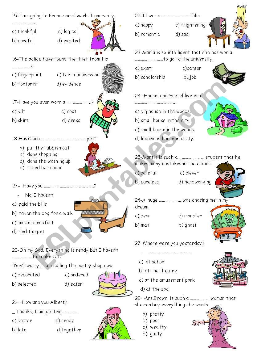 vocabulary for 8th grades 2 worksheet