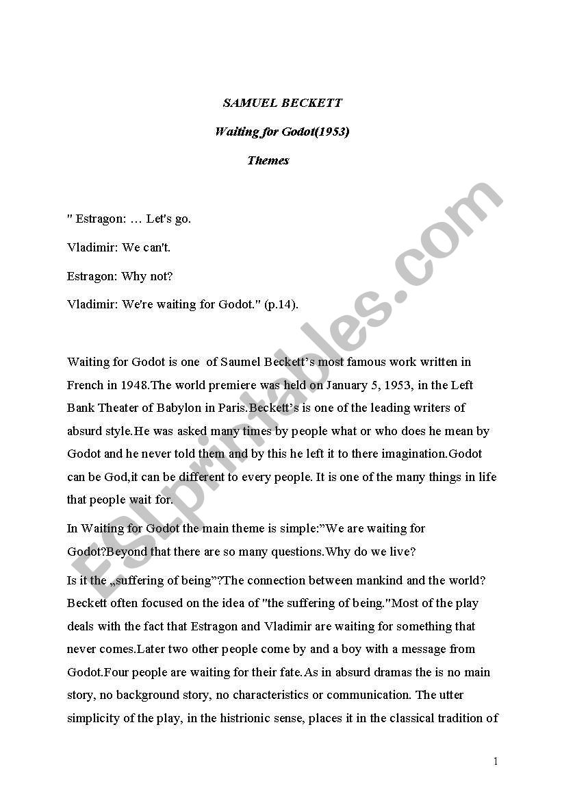 Literature worksheet