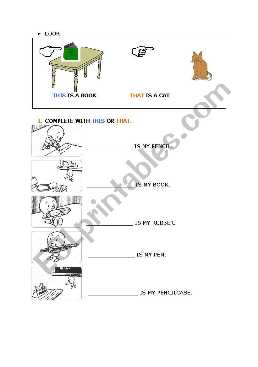 this - that worksheet