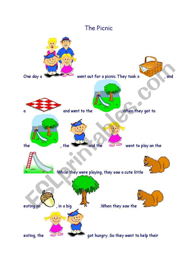 pictured story worksheet