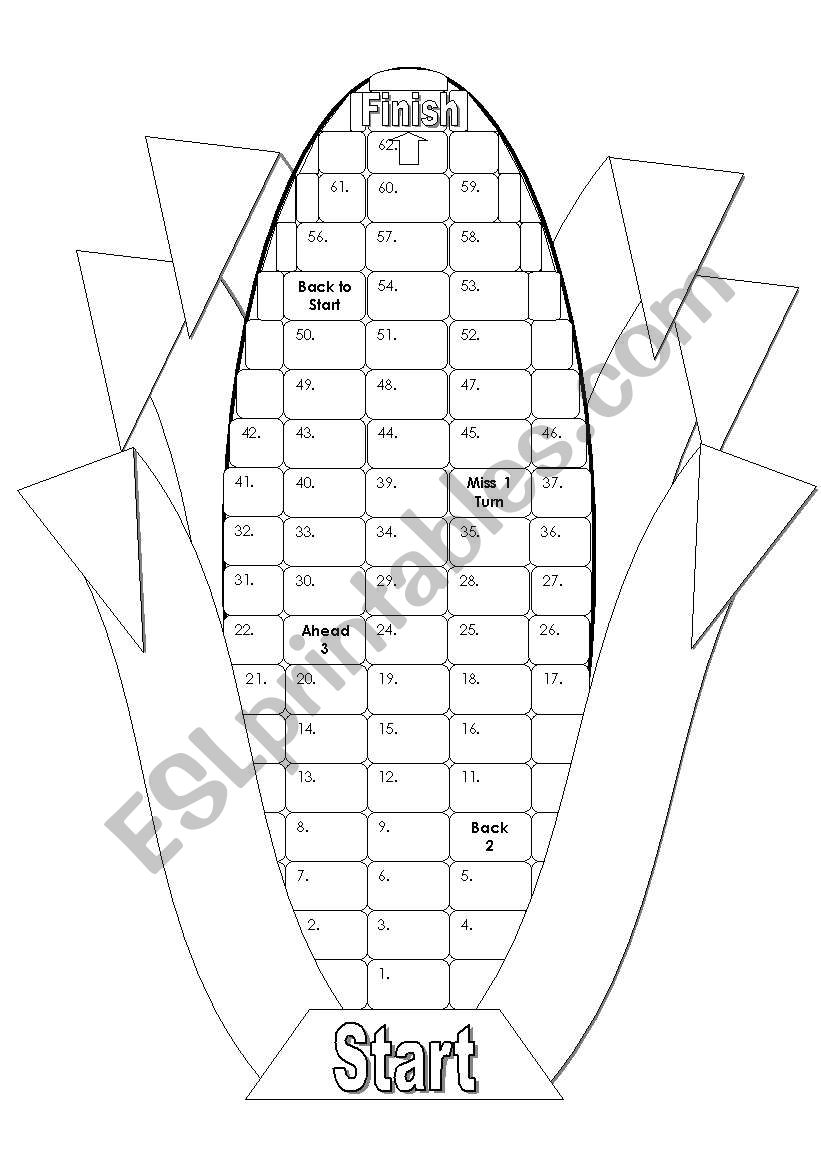 Corn Gameboard Black and White Version with Tokens and Blank Cards