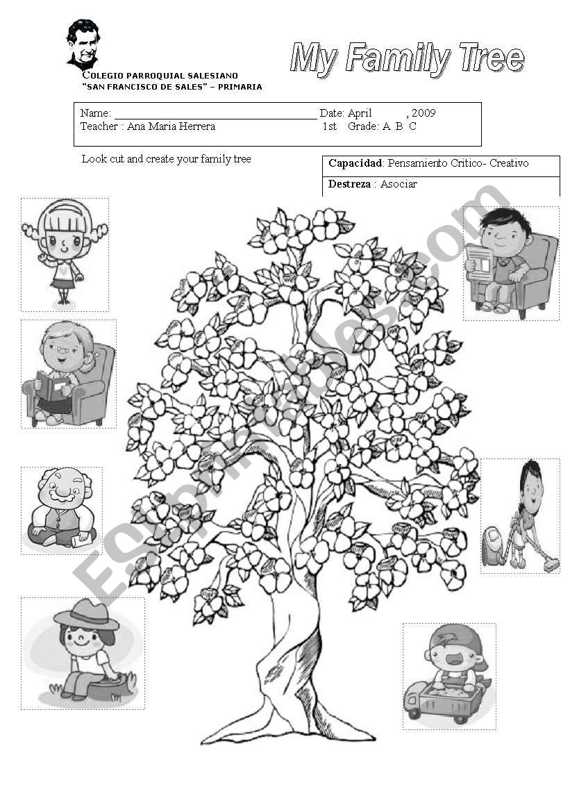family tree  worksheet