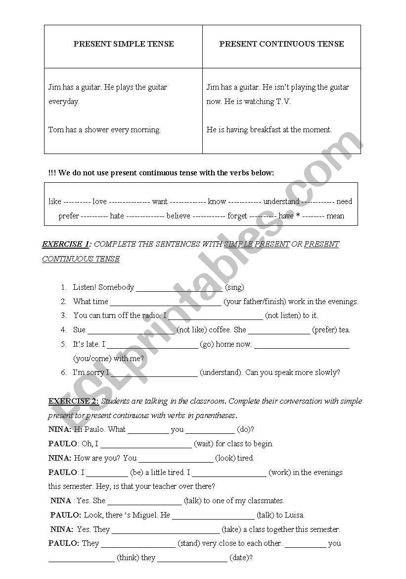 mixed: simple present-present continuous,simple past, be going to