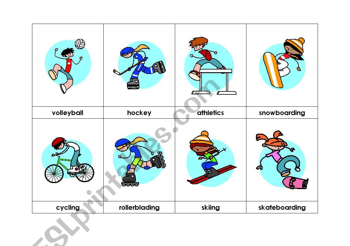 sport - picture dictionary 2 worksheet