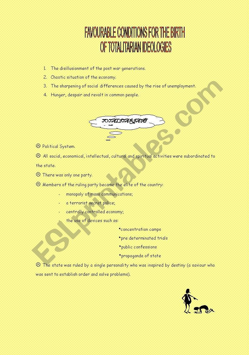 Totalitariasm worksheet