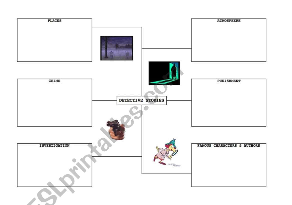 Detective stories wordbank worksheet