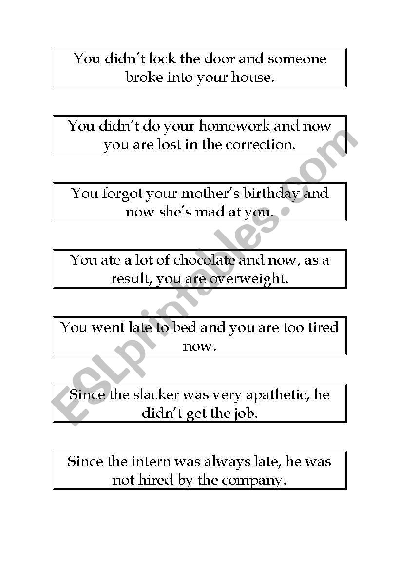 Regrets worksheet