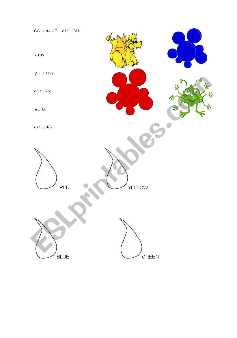 colours worksheet