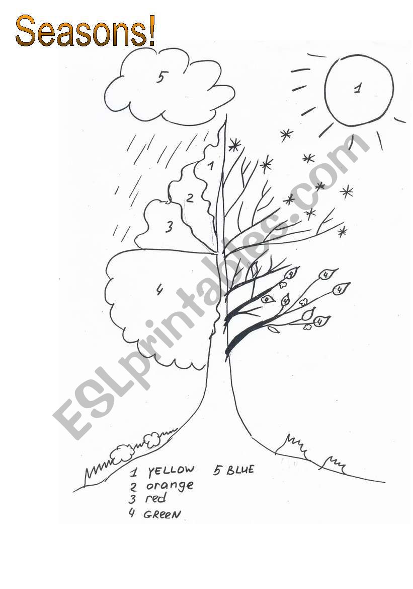 Magic season tree worksheet