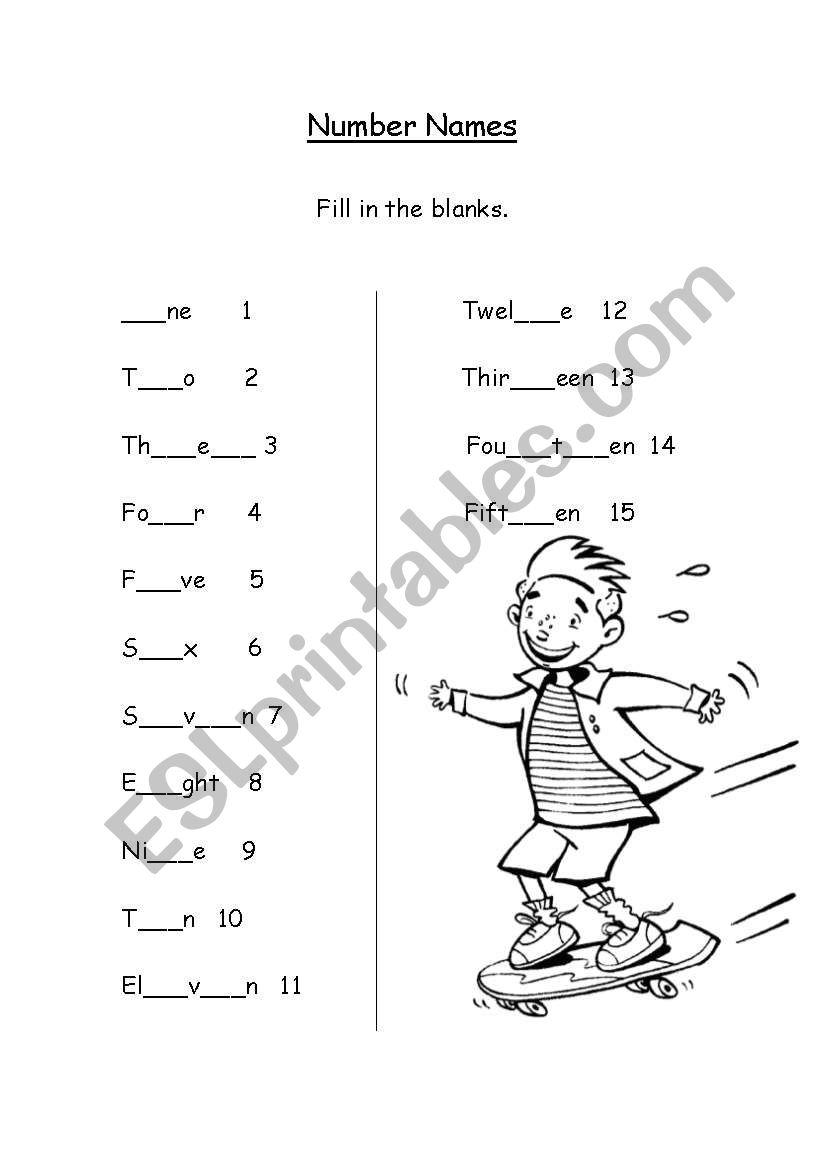 fill in the blanks worksheet