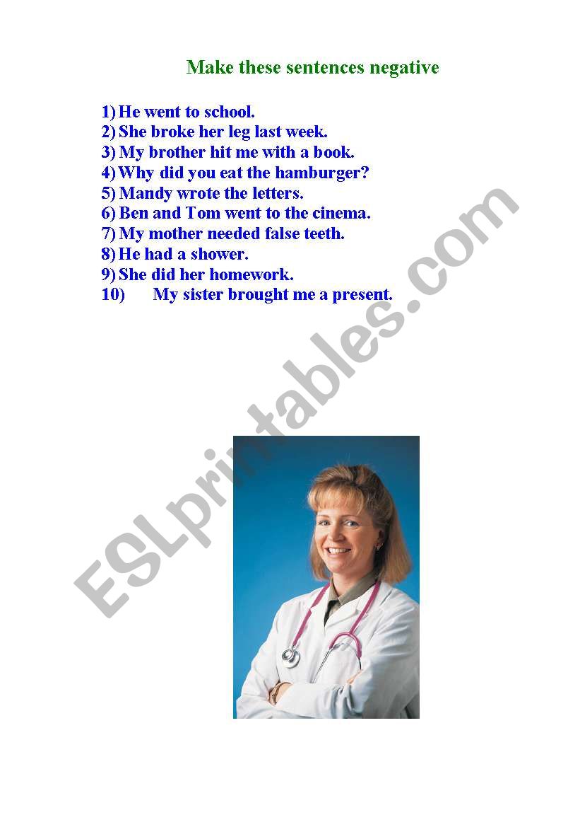 Medicine worksheet