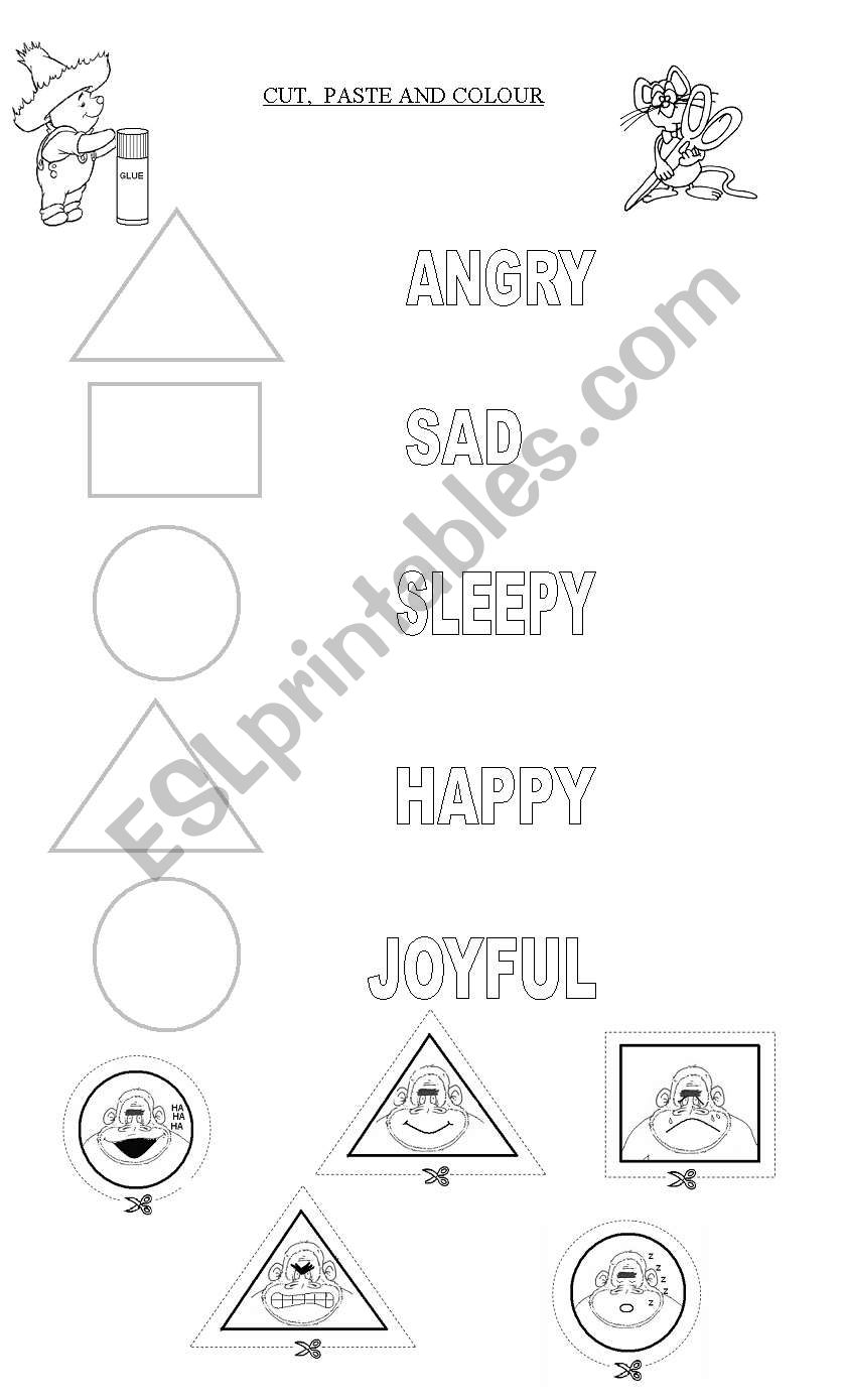 moods 1 angry sad joyful happy sleepy