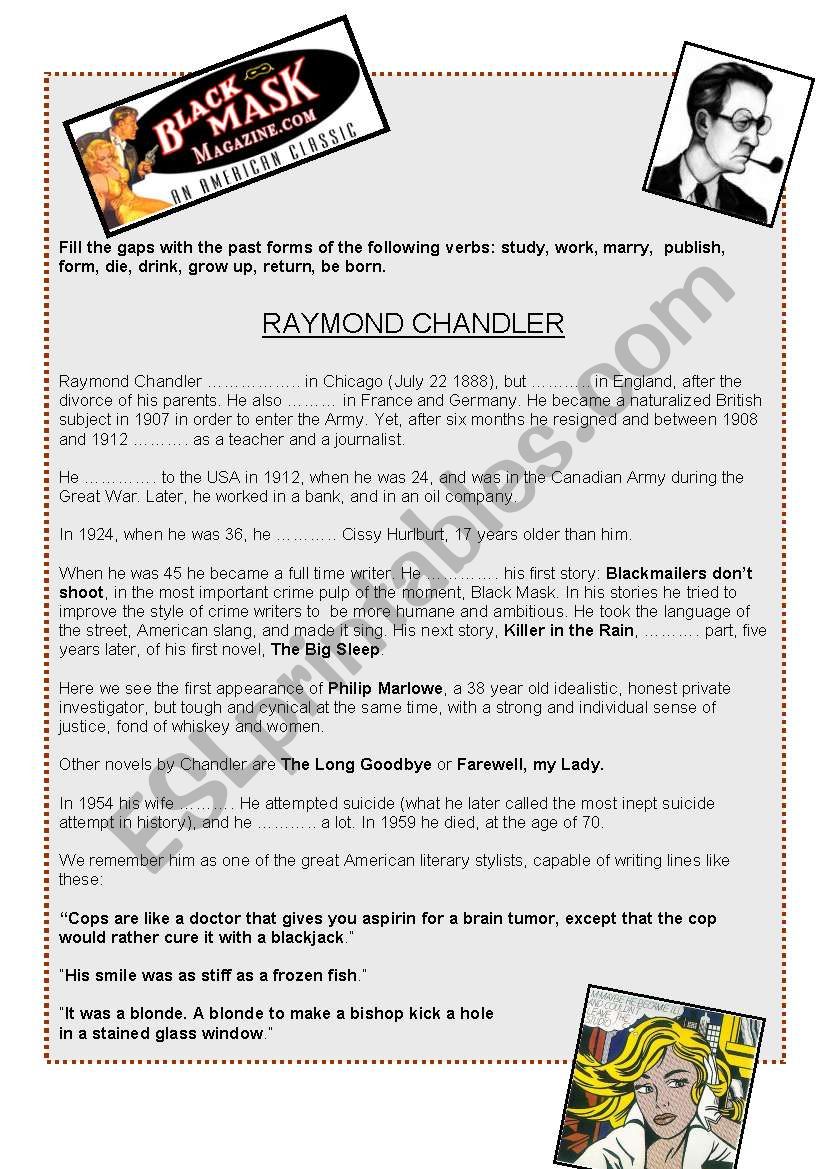Raymond Chandler and black novels
