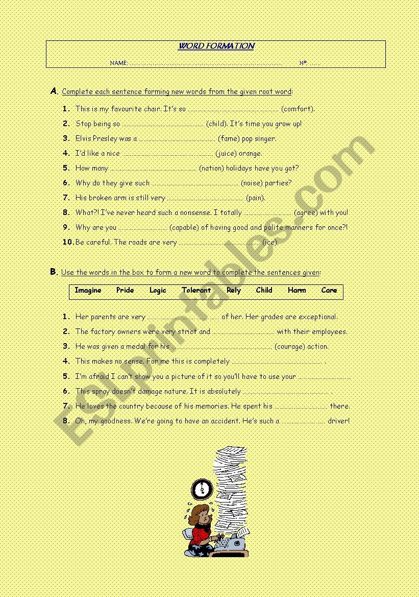 Word Formation III worksheet