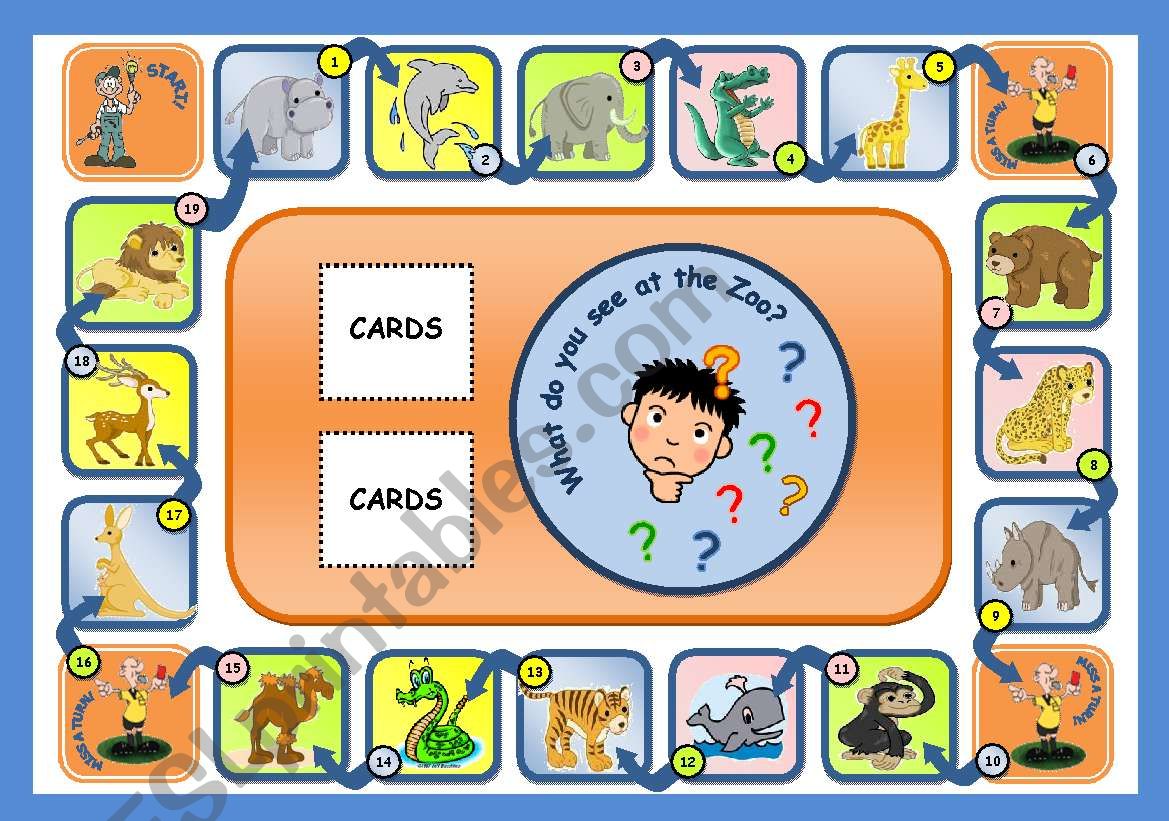 IN THE ZOO - BOARD GAME (PART 1)