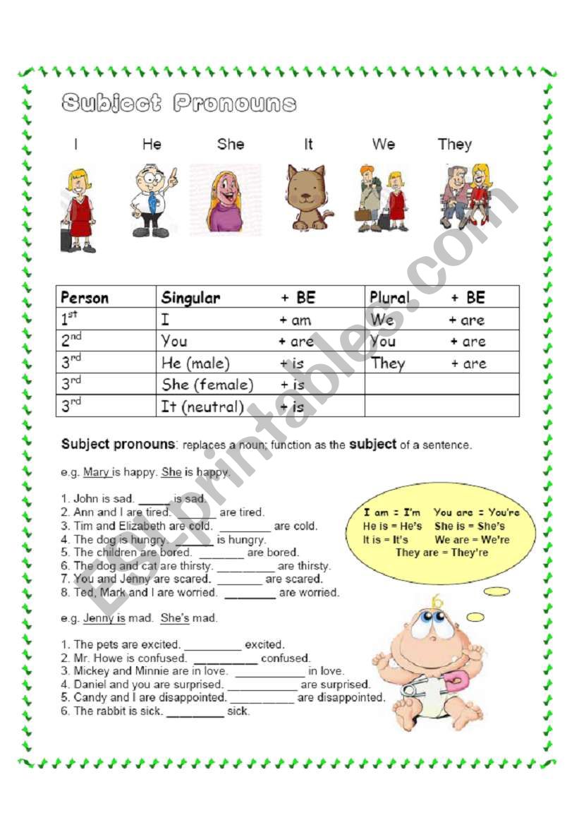 grammar-basics-subject-pronouns-worksheets-99worksheets