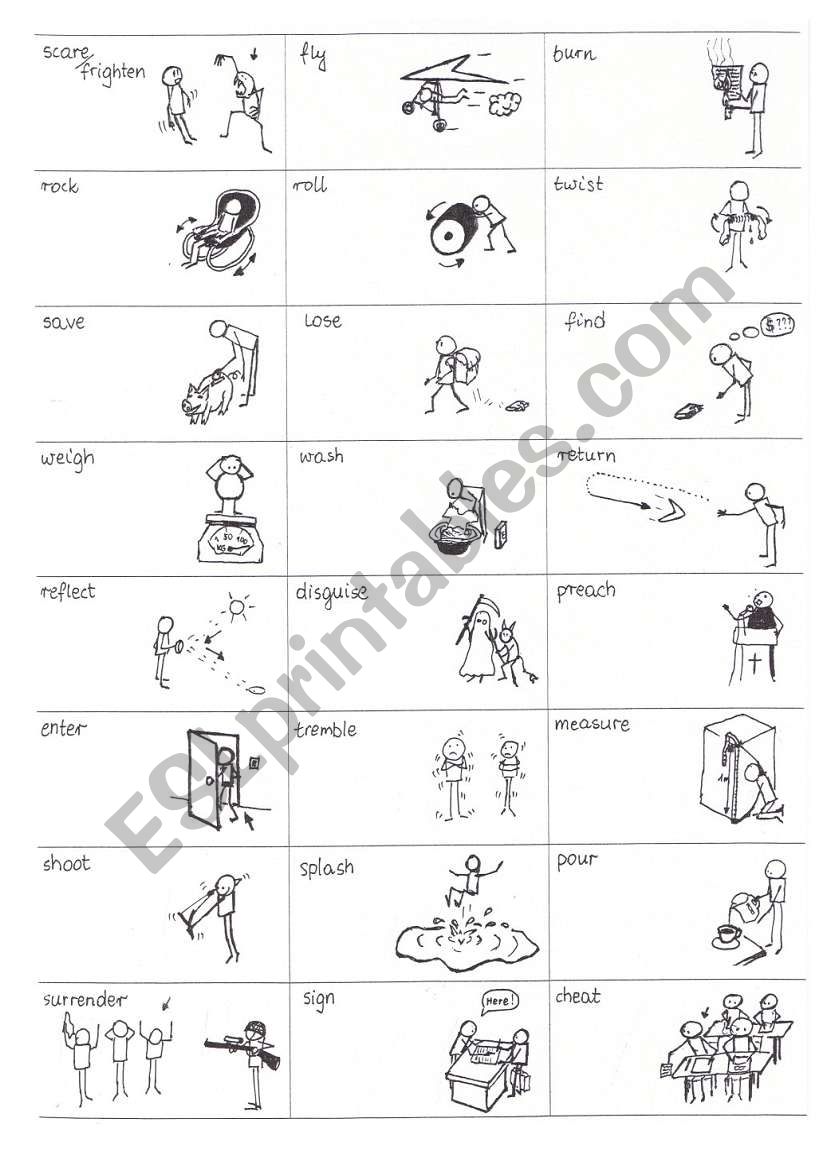 English Verbs in Pictures - part8 out of 25 - 