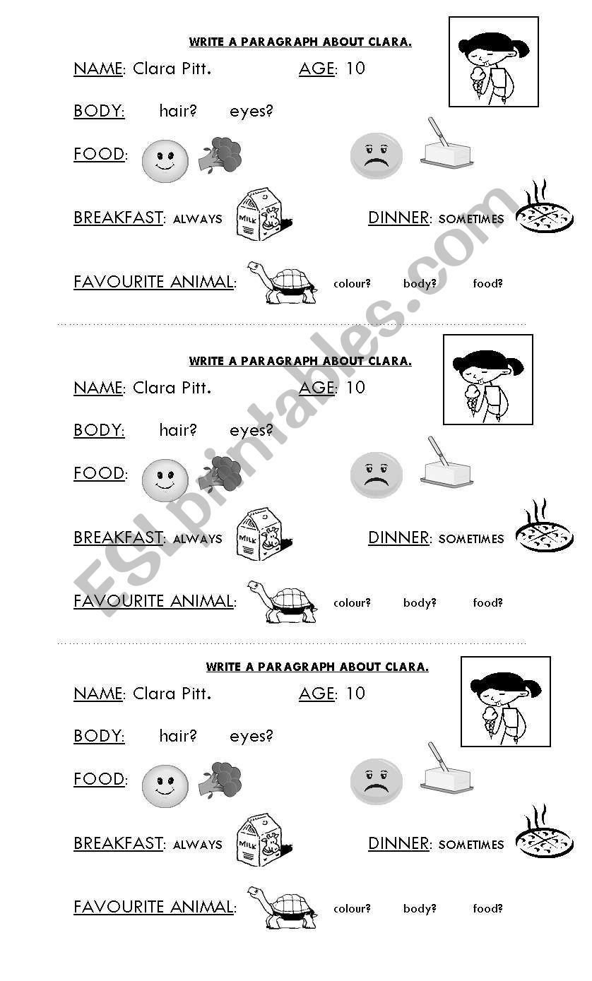 Writing Practice worksheet