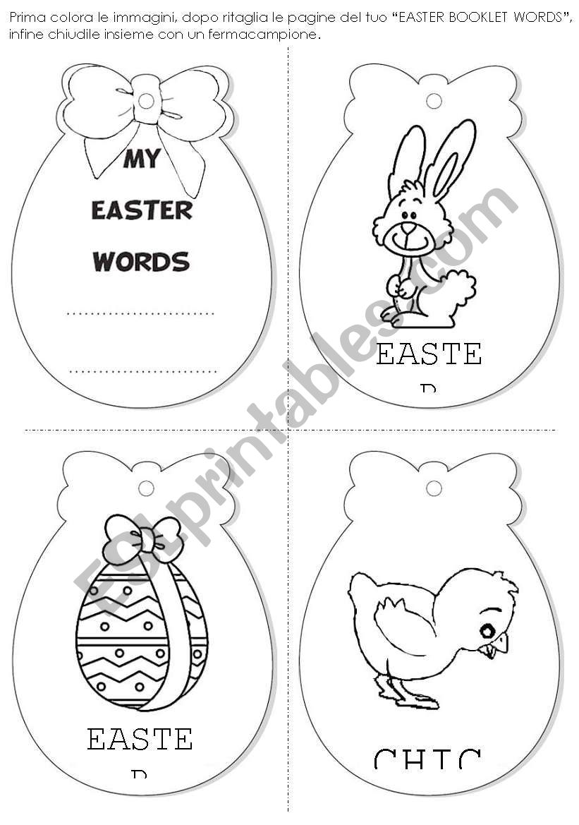 easter words worksheet