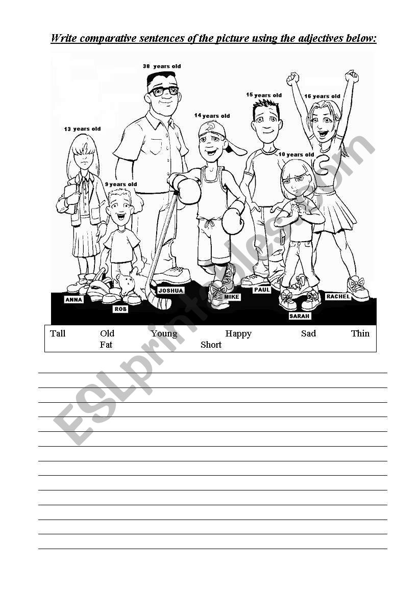 Comparative worksheet