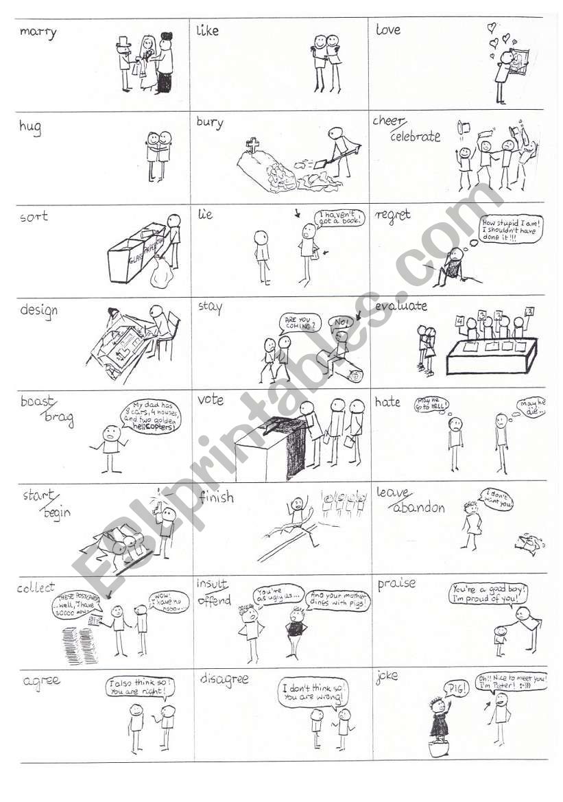 English Verbs in Pictures - part9 out of 25 - 